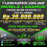 Turnamen Mobile Legends CND88.MLBB Season C2: Panggung Epik Para Legenda